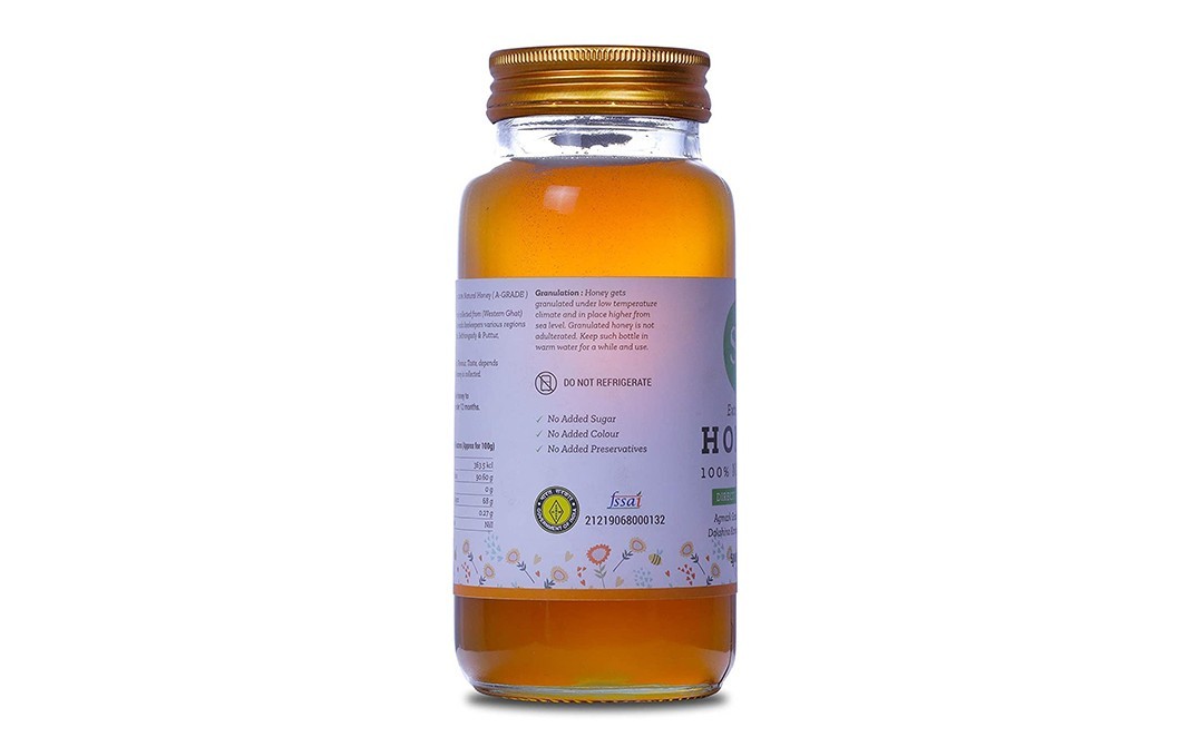 Savayav Extracted Honey 100% Natural    Glass Jar  500 grams